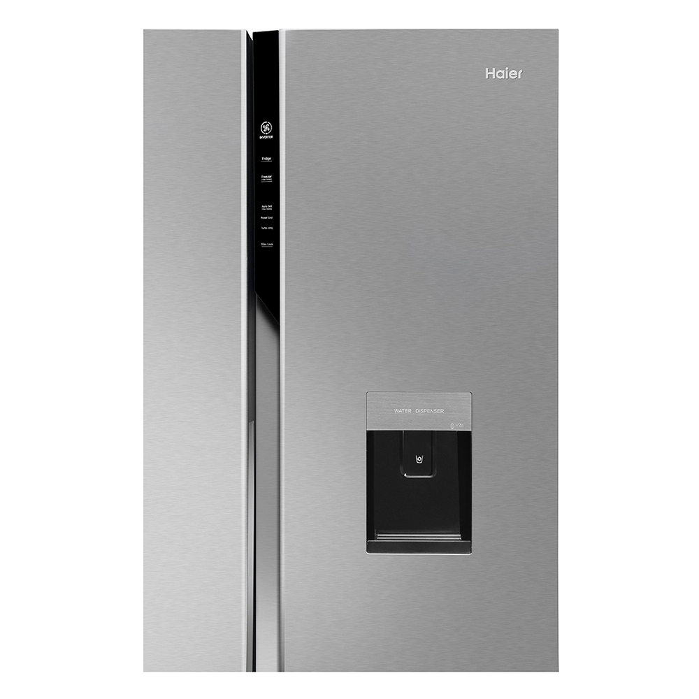 Haier 596 L Double Door Side By Side Refrigerator, Expert Inverter Technology  and Water Dispenser HRS-682SWDU1